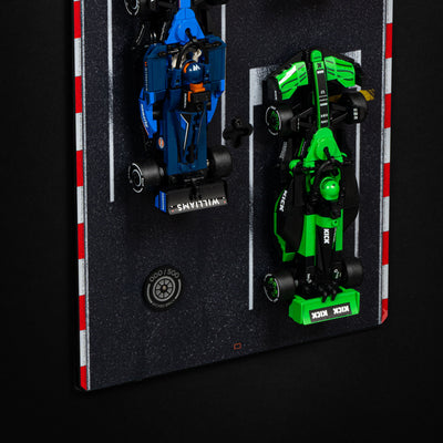 Limited Edition Wall Mounted Display Stand for 10 x LEGO® Speed Champions: Formula 1 Range
