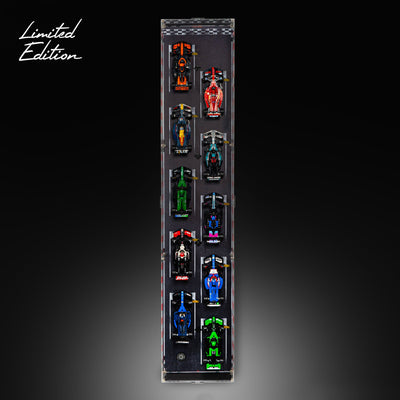 Limited Edition Wall Mounted Display Case for 10 x LEGO® Speed Champions: Formula 1 Range