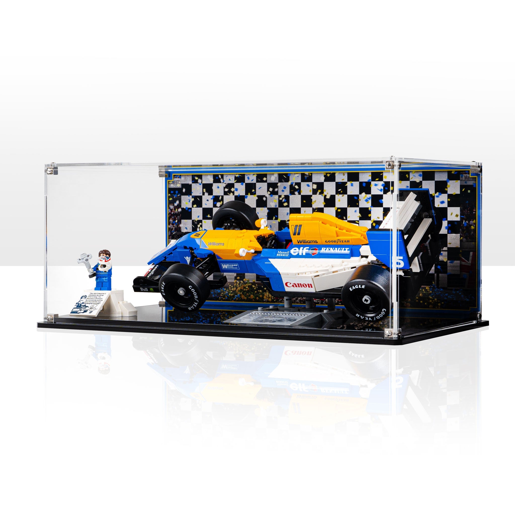 Display Case for LEGO® Icons: Williams Racing FW14B & Nigel Mansell (10353)