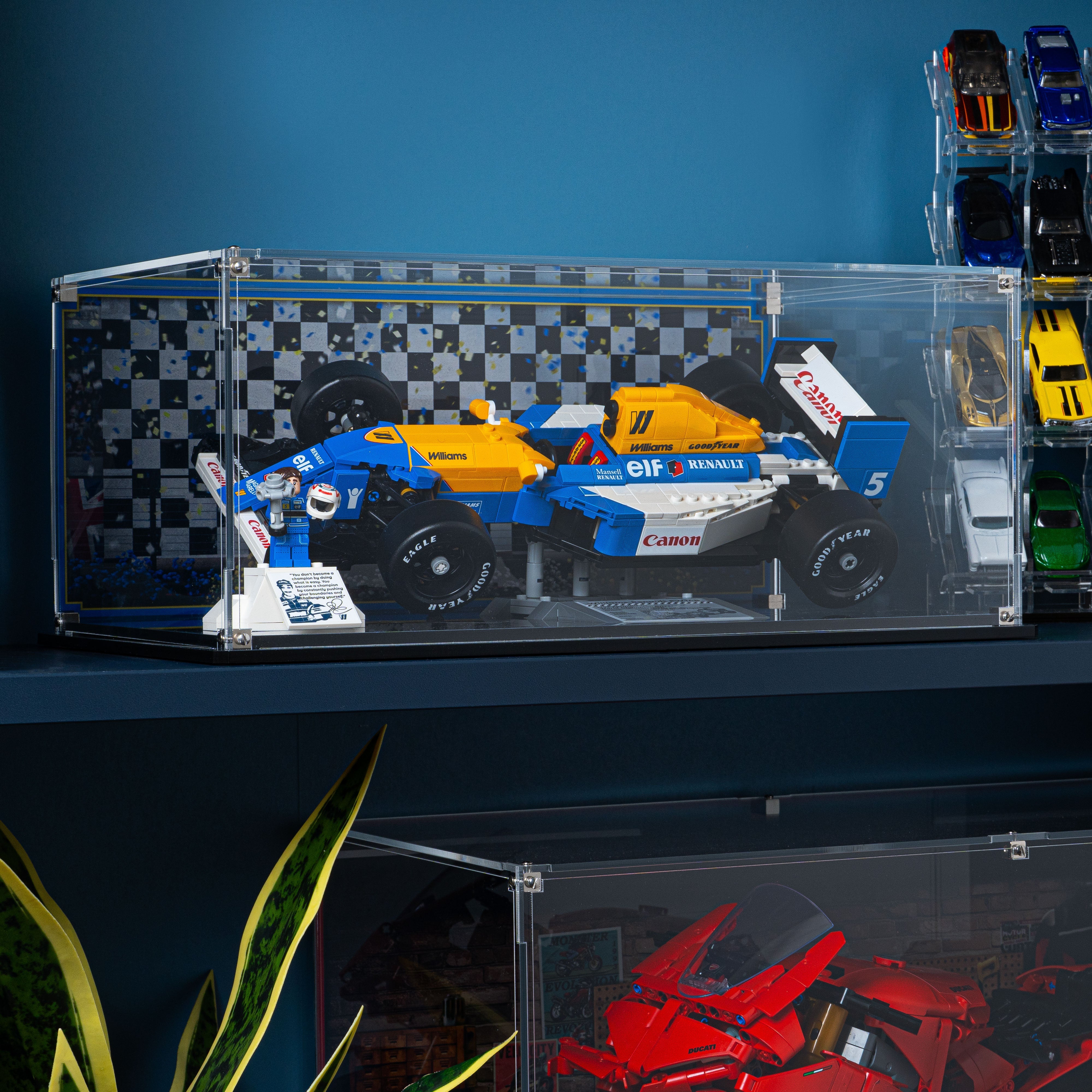 Display Case for LEGO® Icons: Williams Racing FW14B & Nigel Mansell (10353)