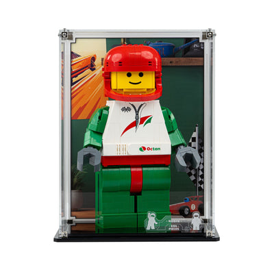 Display Case for LEGO® Up-Scaled Racing Driver Minifigure (40819)