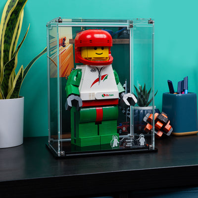 Display Case for LEGO® Up-Scaled Racing Driver Minifigure (40819)