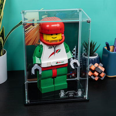 Display Case for LEGO® Up-Scaled Racing Driver Minifigure (40819)