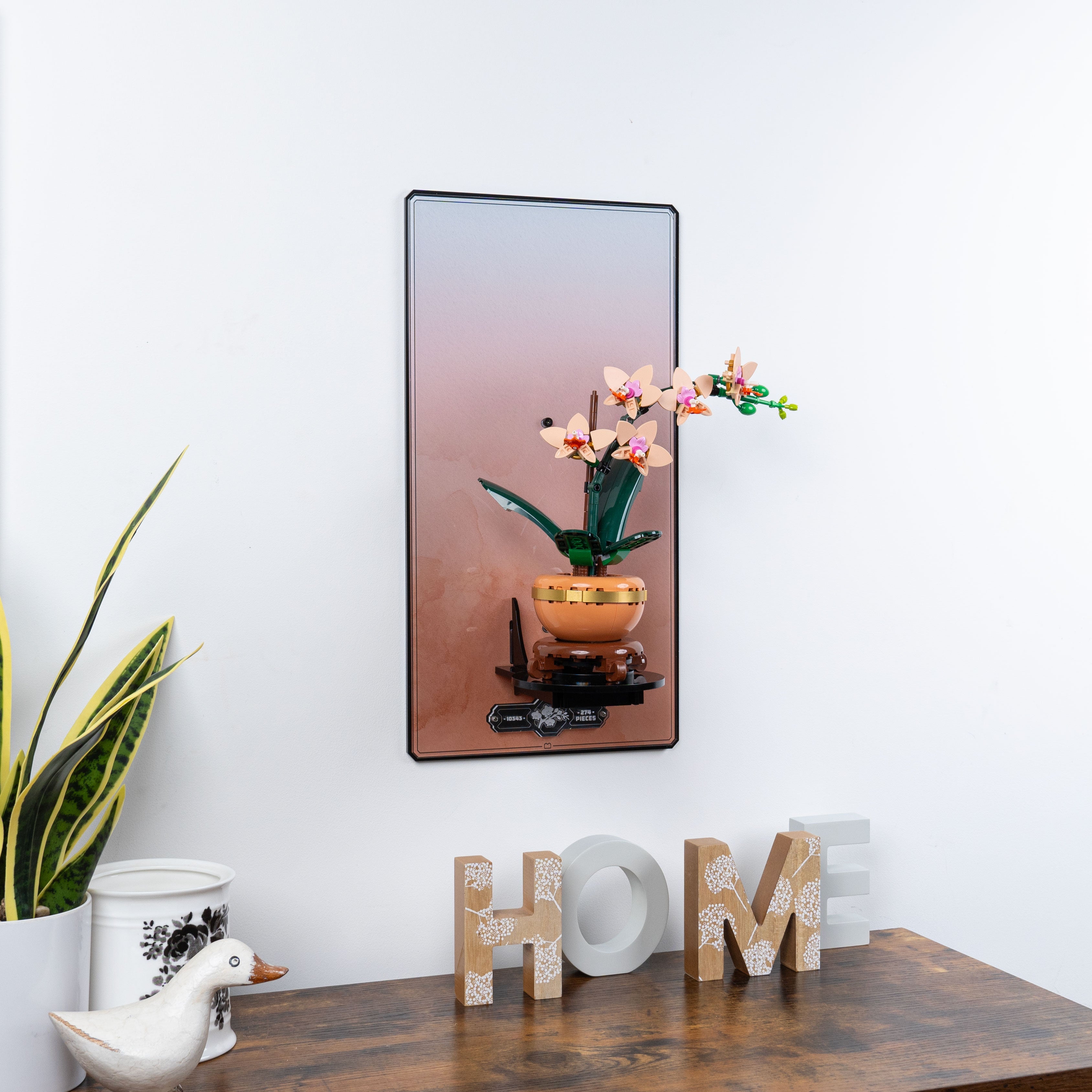 Wall Mounted Display Stand for LEGO® Botanicals Mini Orchid (10343)
