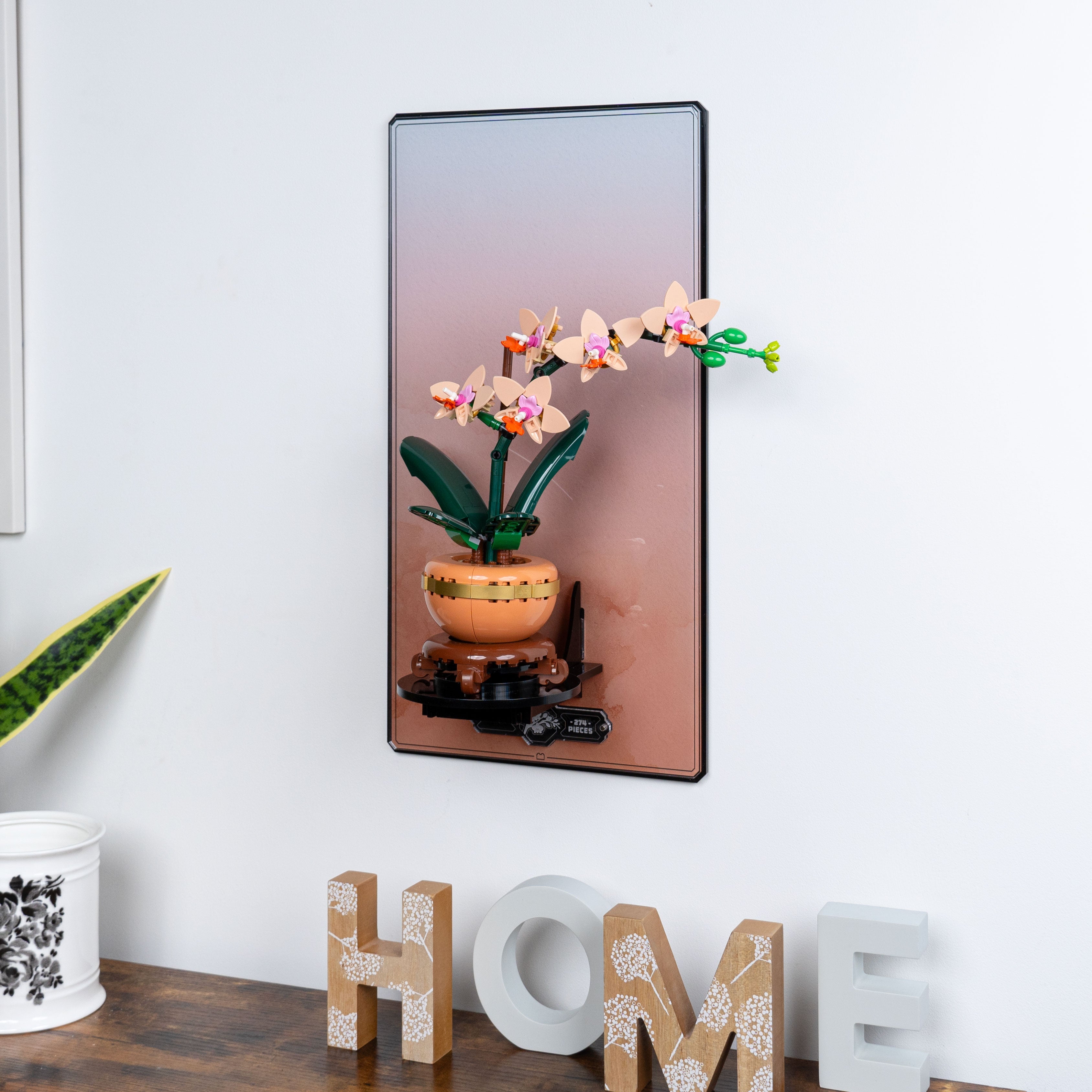 Wall Mounted Display Stand for LEGO® Botanicals Mini Orchid (10343)