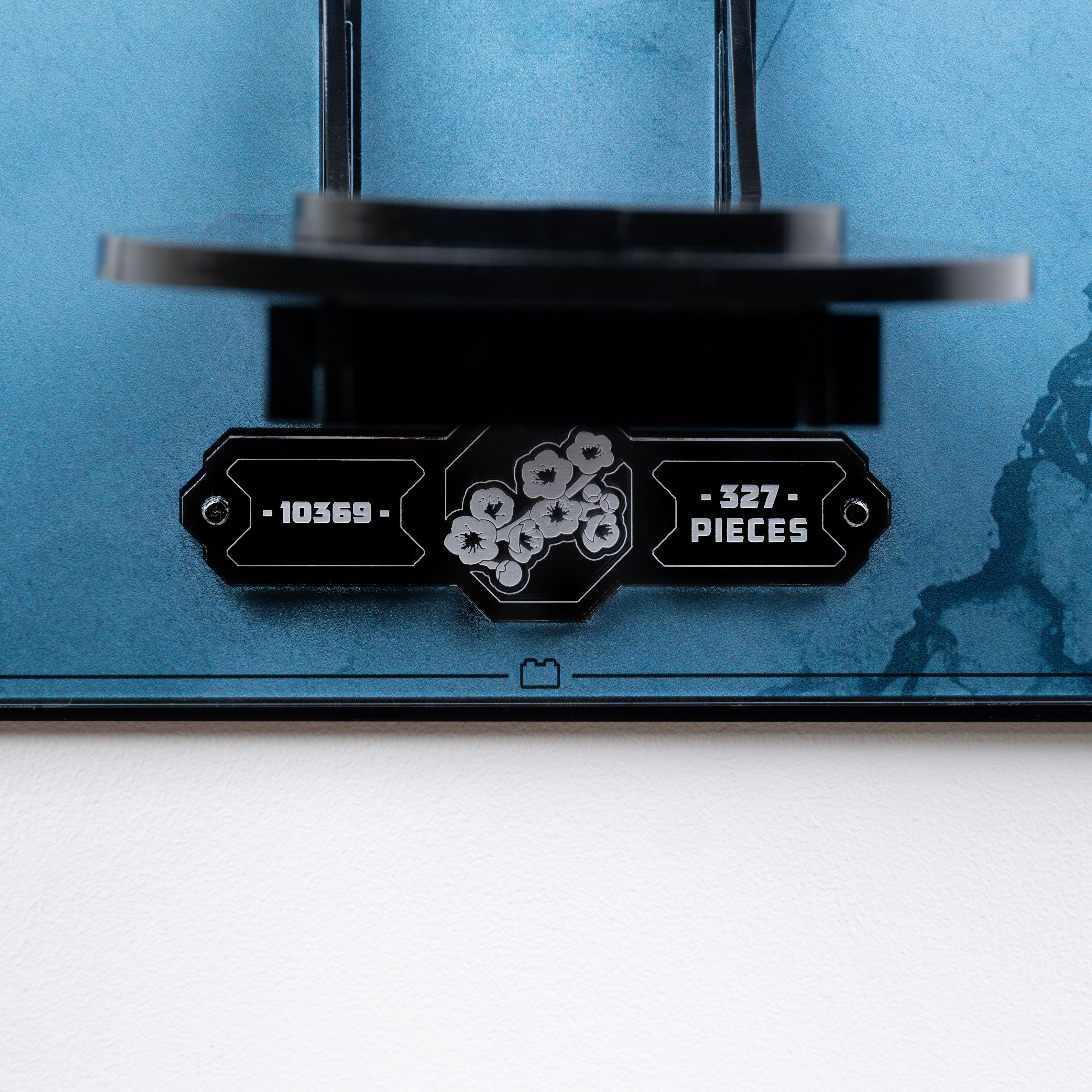 Wall Mounted Display Stand for LEGO® Botanicals Plum Blossom Flower (10369)