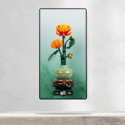 Wall Mounted Display Stand for LEGO® Botanicals Chrysanthemum (10368)