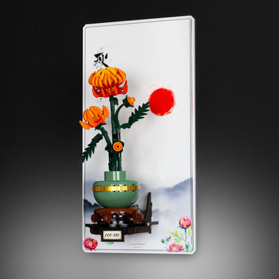 Limited Edition Wall Mounted Display Stand for LEGO® Botanicals Chrysanthemum (10368)