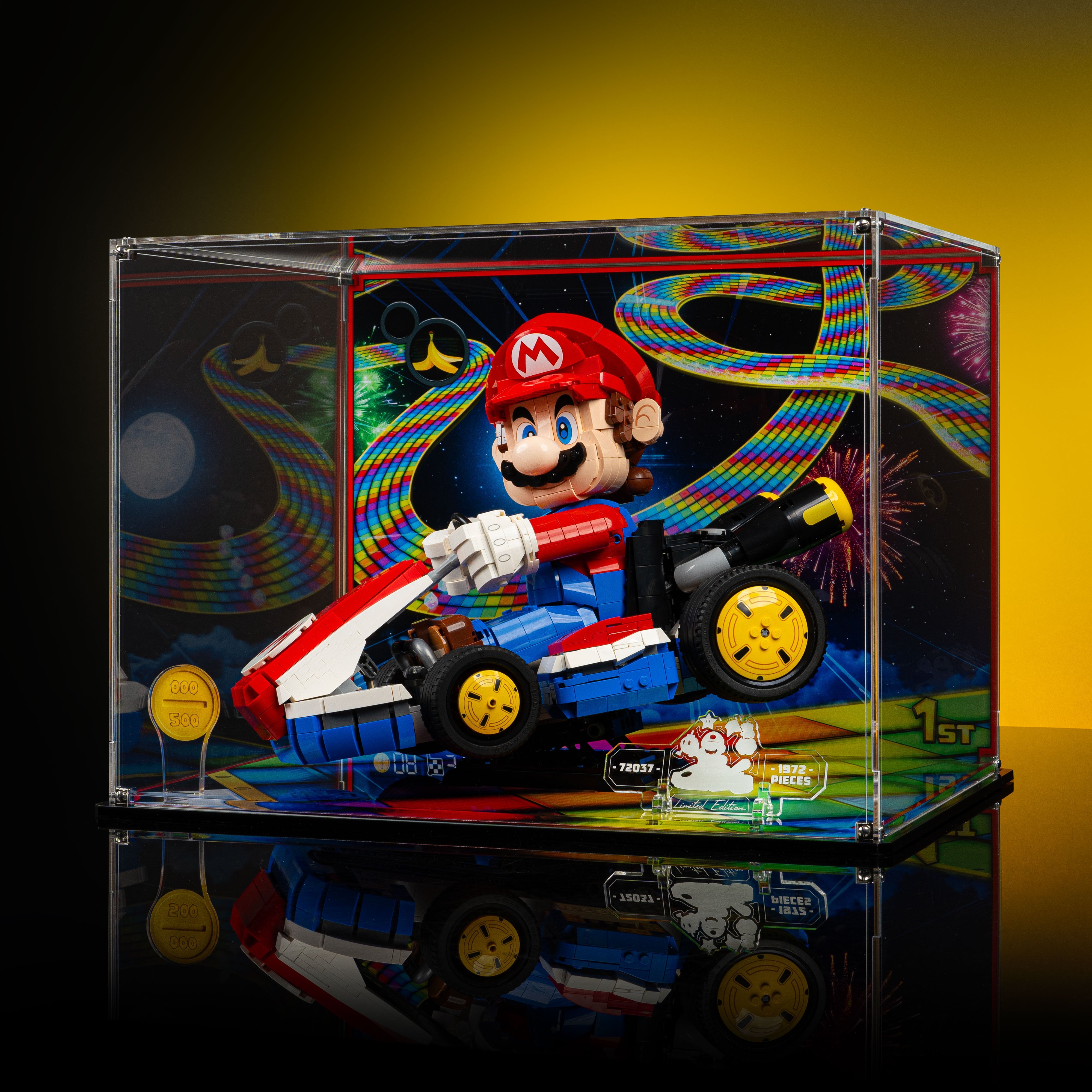 Limited Edition Display Case for LEGO® Mario Kart™ Mario & Standard Kart (72037)