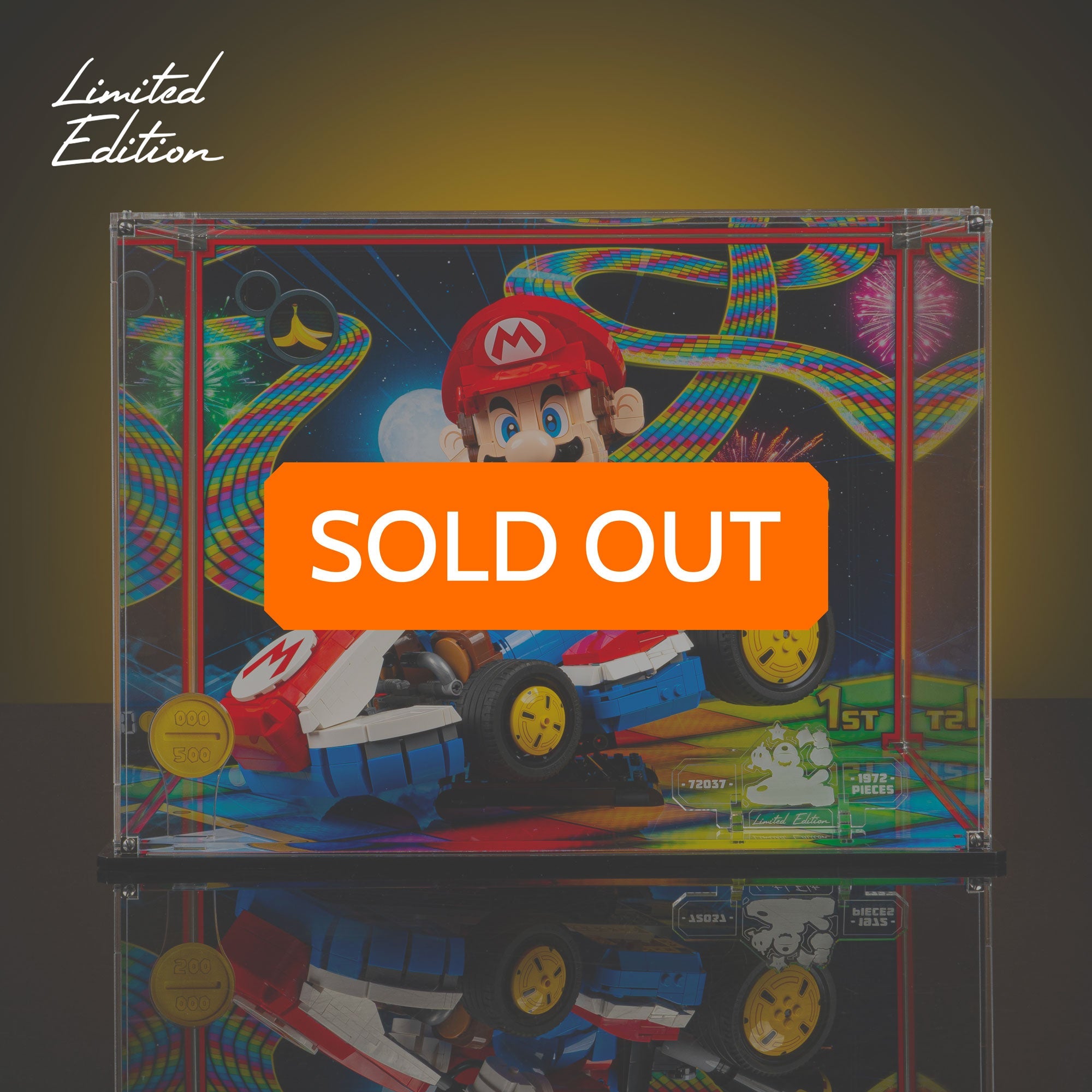 Limited Edition Display Case for LEGO® Mario Kart™ Mario & Standard Kart (72037)