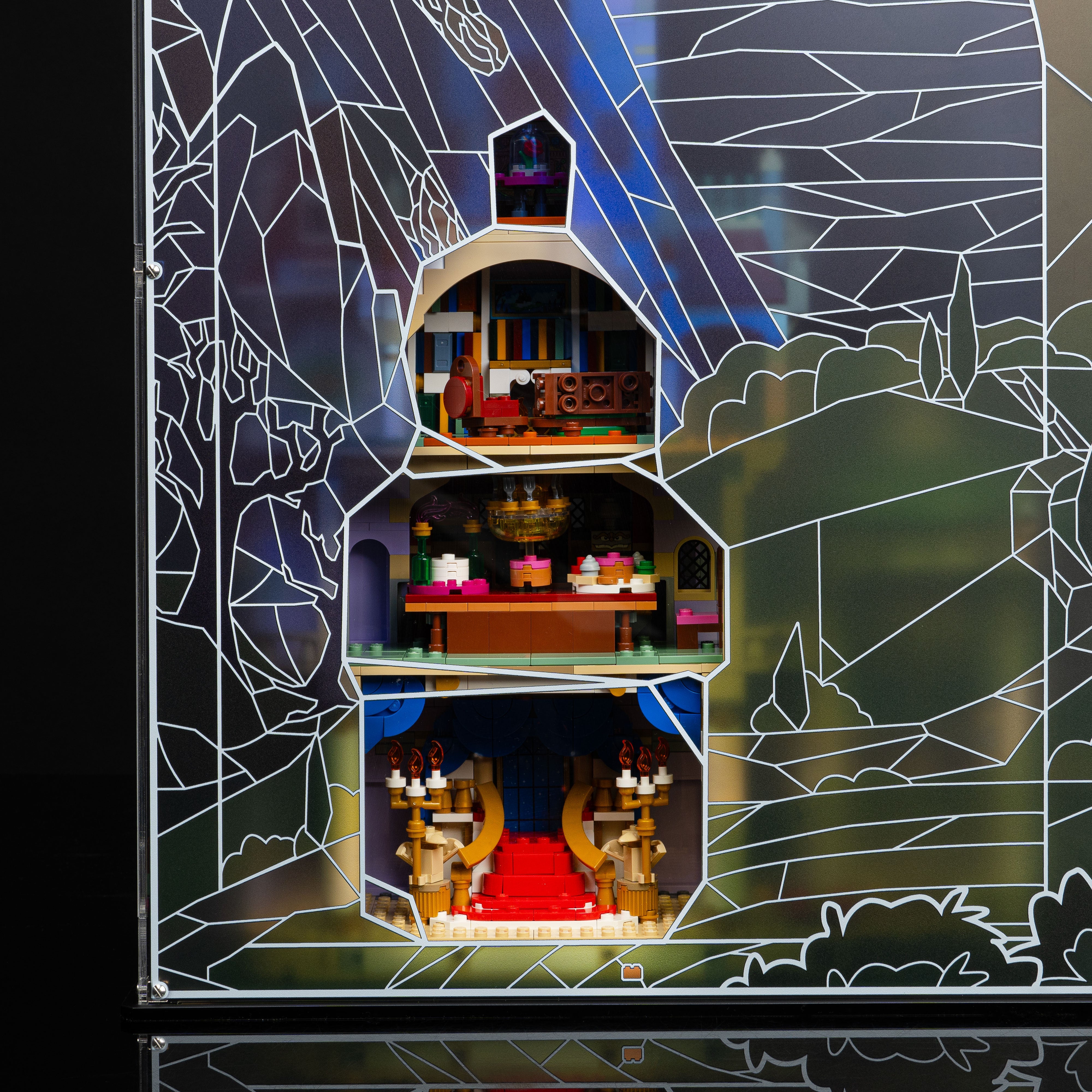 Limited Edition Display Case for LEGO® Disney Beauty and the Beast Castle (43263)
