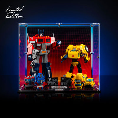 Limited Edition Display Case for LEGO® BrickHeadz / Icons Optimus Prime & Bumblebee (10338, 10302, 40804, 40803)