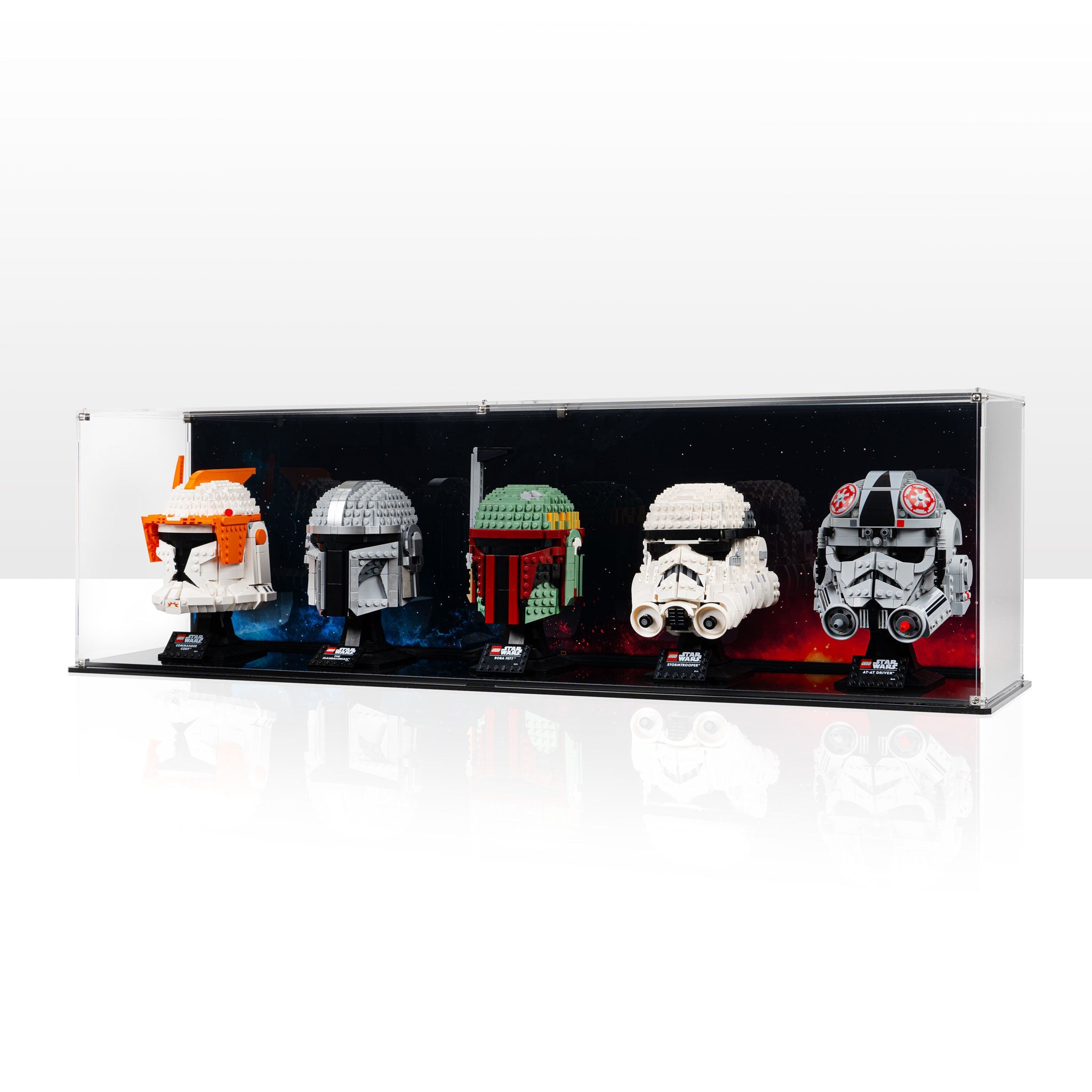 Star Wars™ Themed Display Case for Five LEGO® Helmets