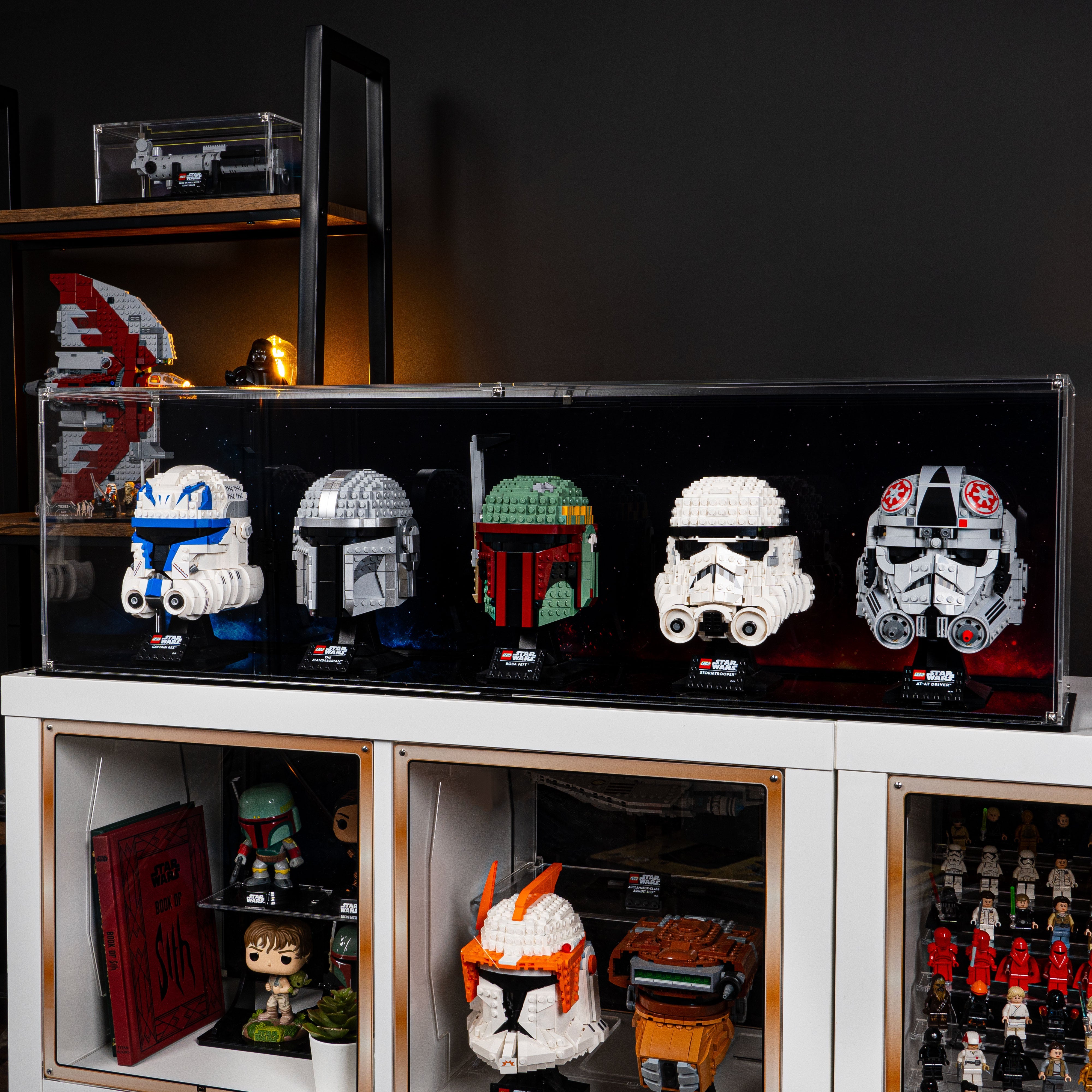 Star Wars™ Themed Display Case for Five LEGO® Helmets