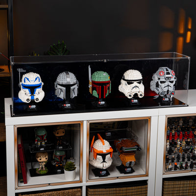 Star Wars™ Themed Display Case for Five LEGO® Helmets