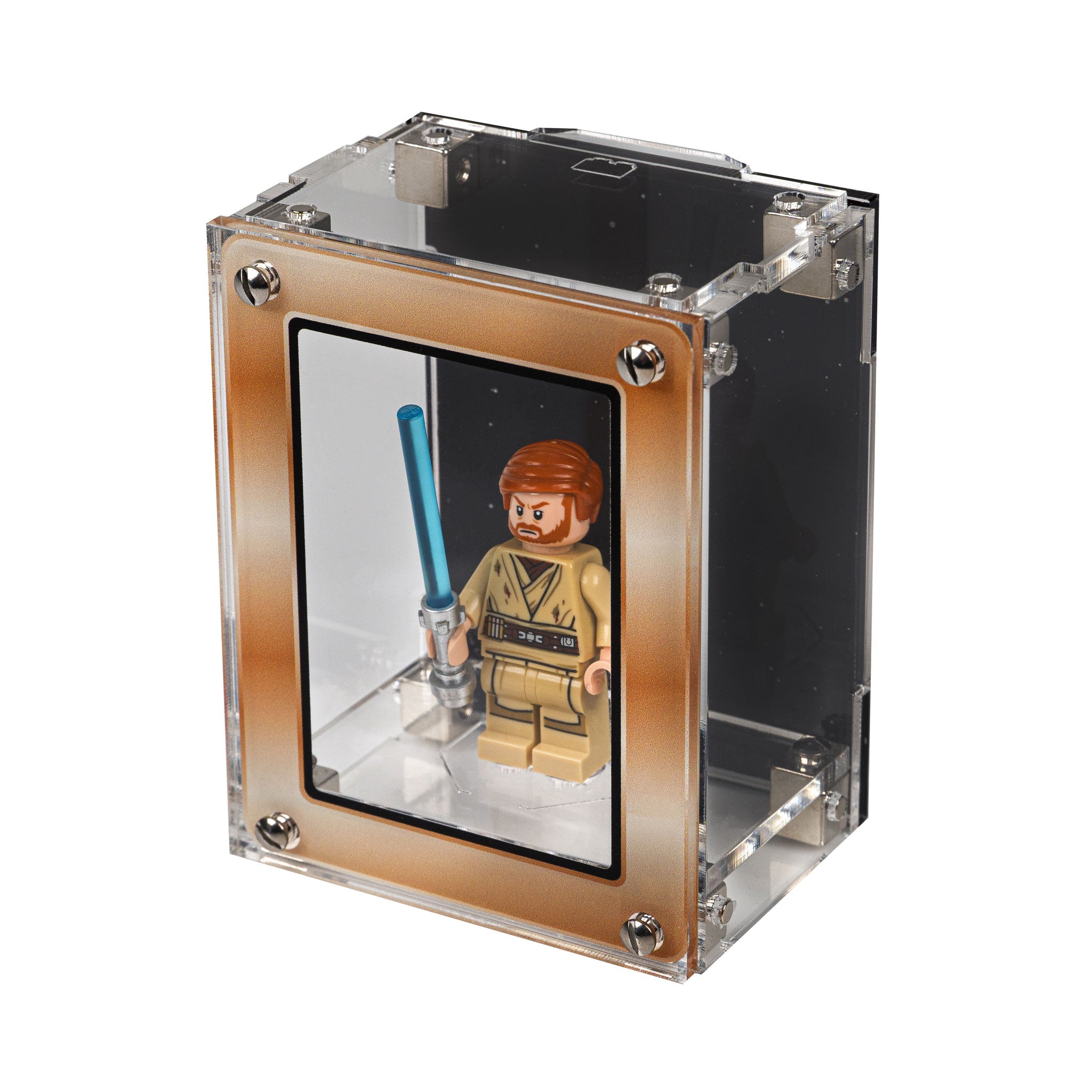 Star Wars™ Gold Themed Modular Display Case for LEGO® Minifigures