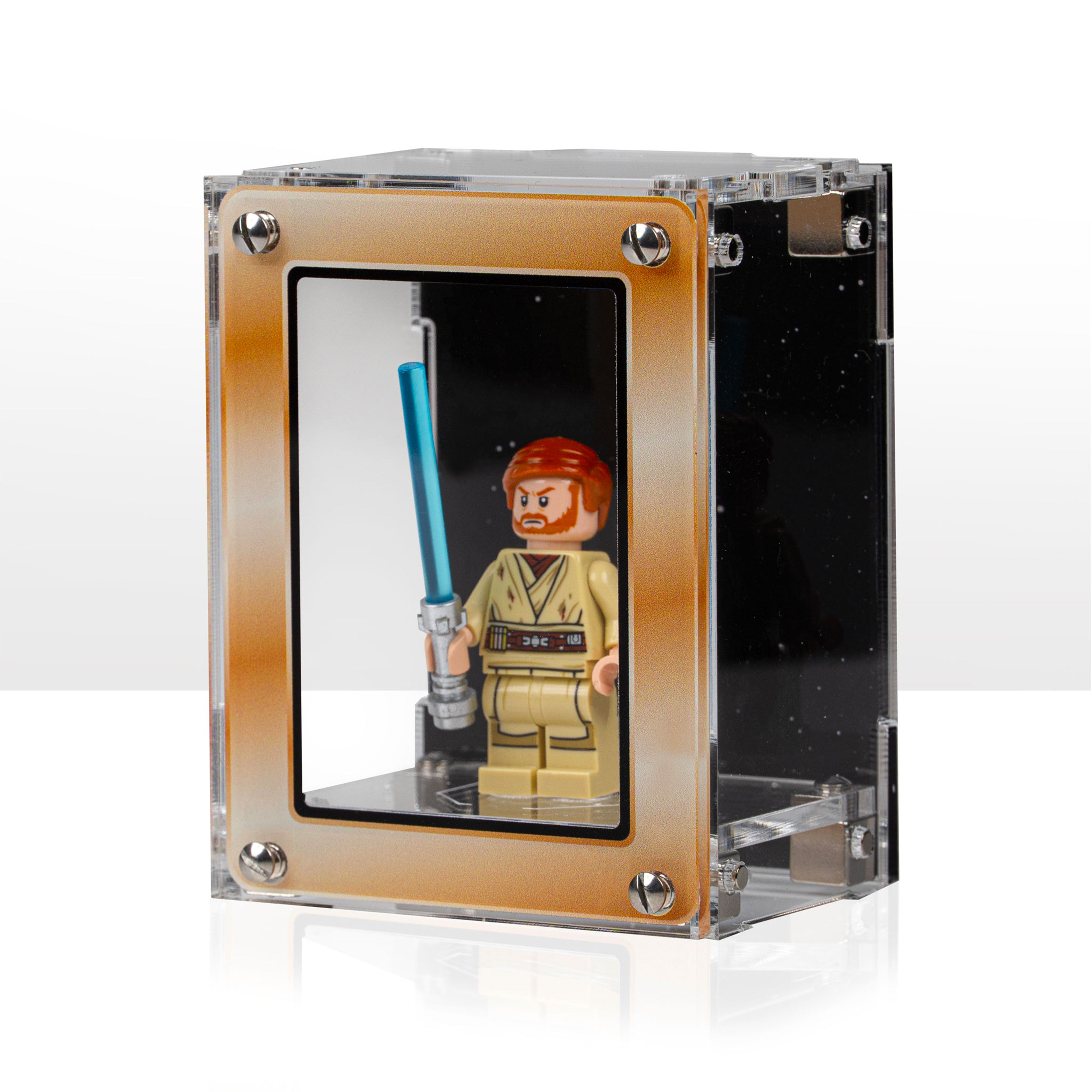 Star Wars™ Gold Themed Modular Display Case for LEGO® Minifigures