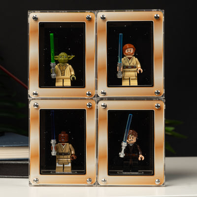 Star Wars™ Gold Themed Modular Display Case for LEGO® Minifigures