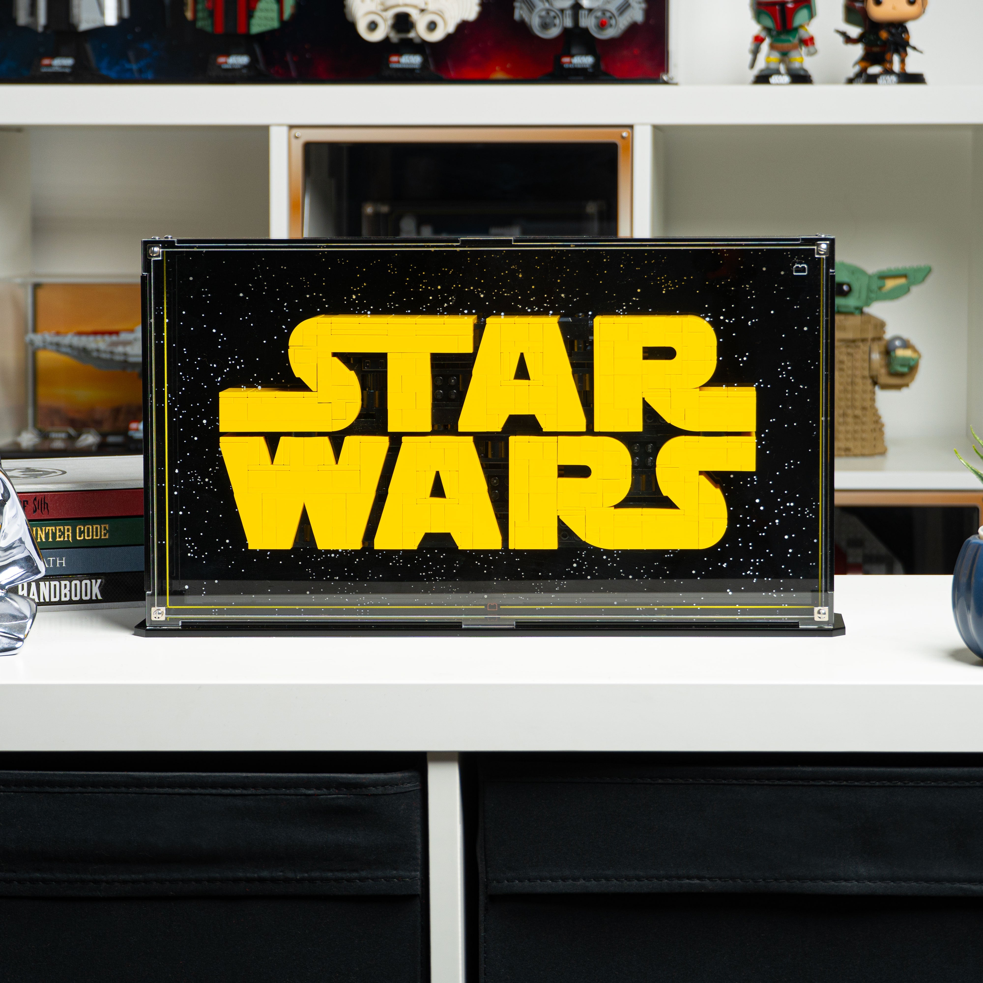 Wall Mounted Display Case for LEGO® Star Wars: Brick-Built Star Wars Logo (75407)