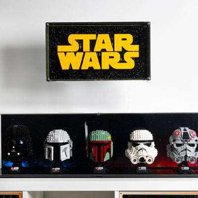 Wall Mounted Display Case for LEGO® Star Wars: Brick-Built Star Wars Logo (75407)