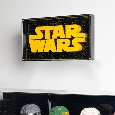 Wall Mounted Display Case for LEGO® Star Wars: Brick-Built Star Wars Logo (75407)