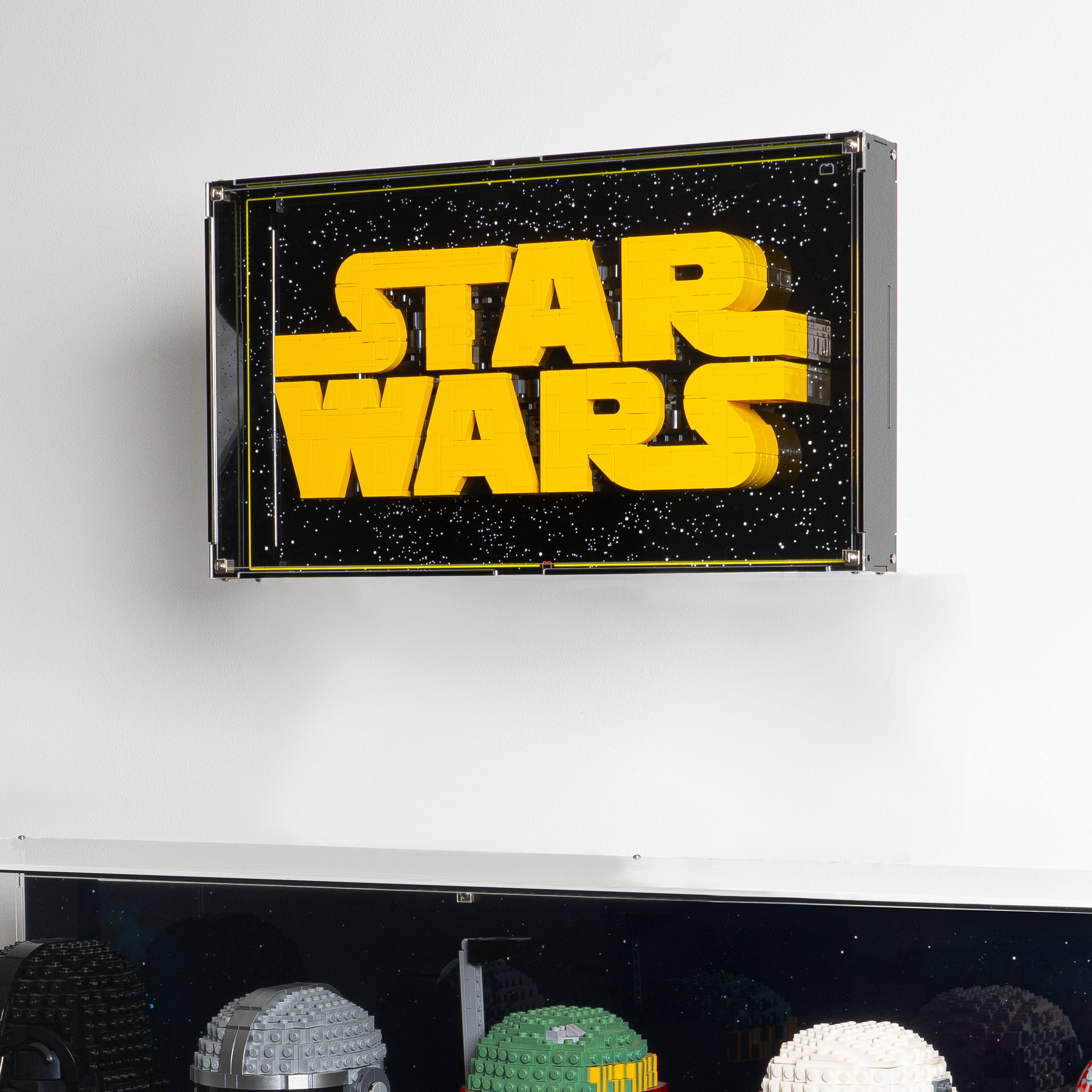 Wall Mounted Display Case for LEGO® Star Wars: Brick-Built Star Wars Logo (75407)