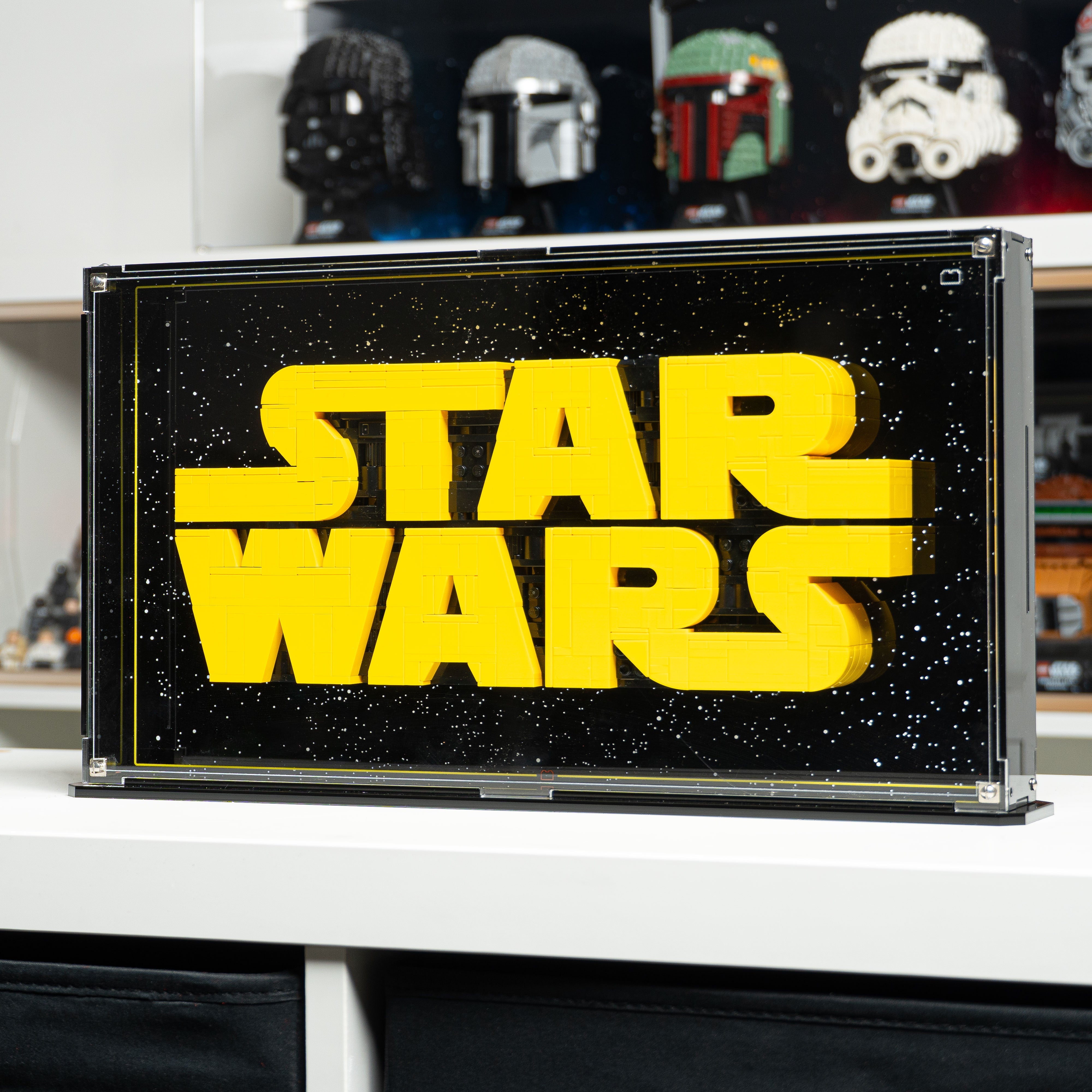 Wall Mounted Display Case for LEGO® Star Wars: Brick-Built Star Wars Logo (75407)