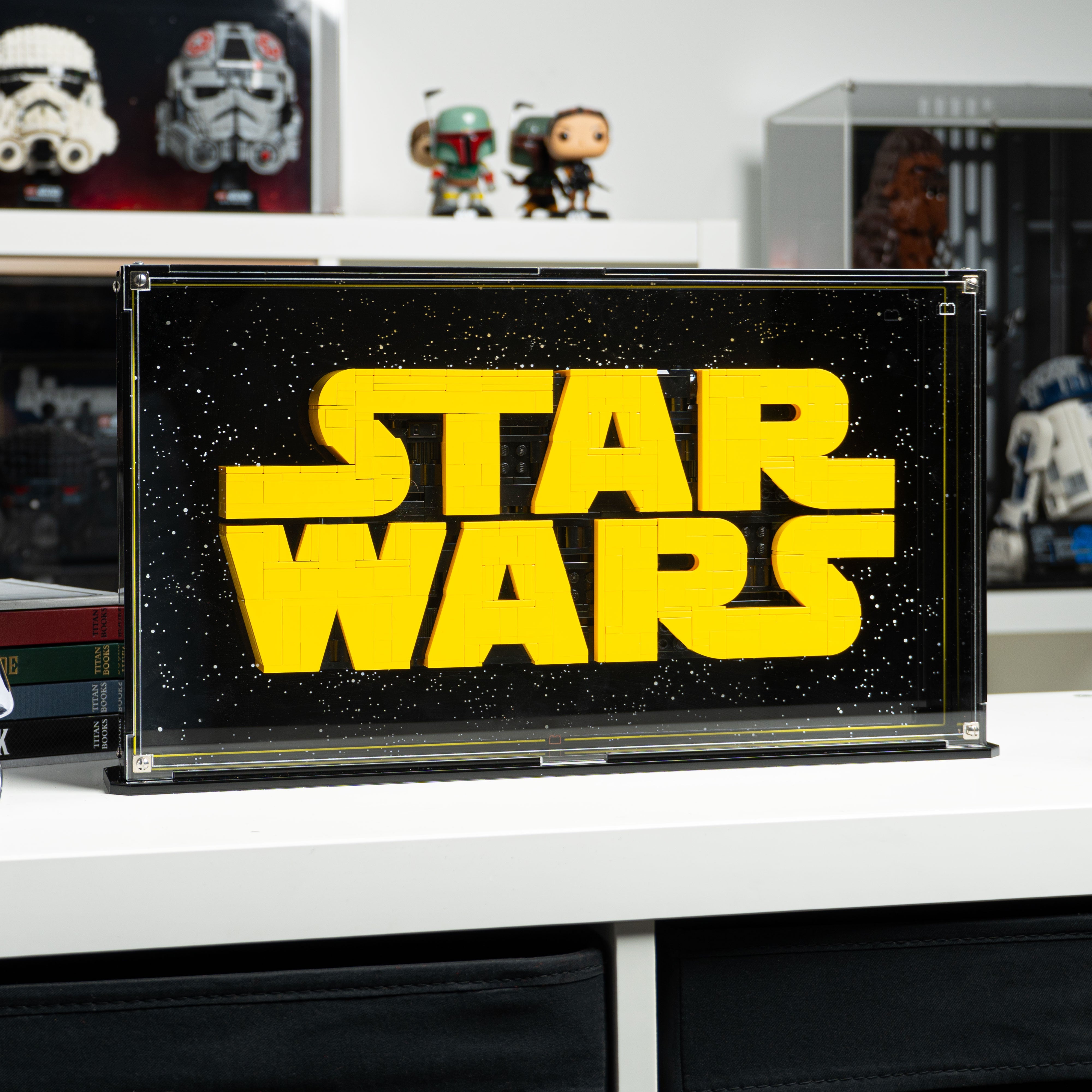 Wall Mounted Display Case for LEGO® Star Wars: Brick-Built Star Wars Logo (75407)