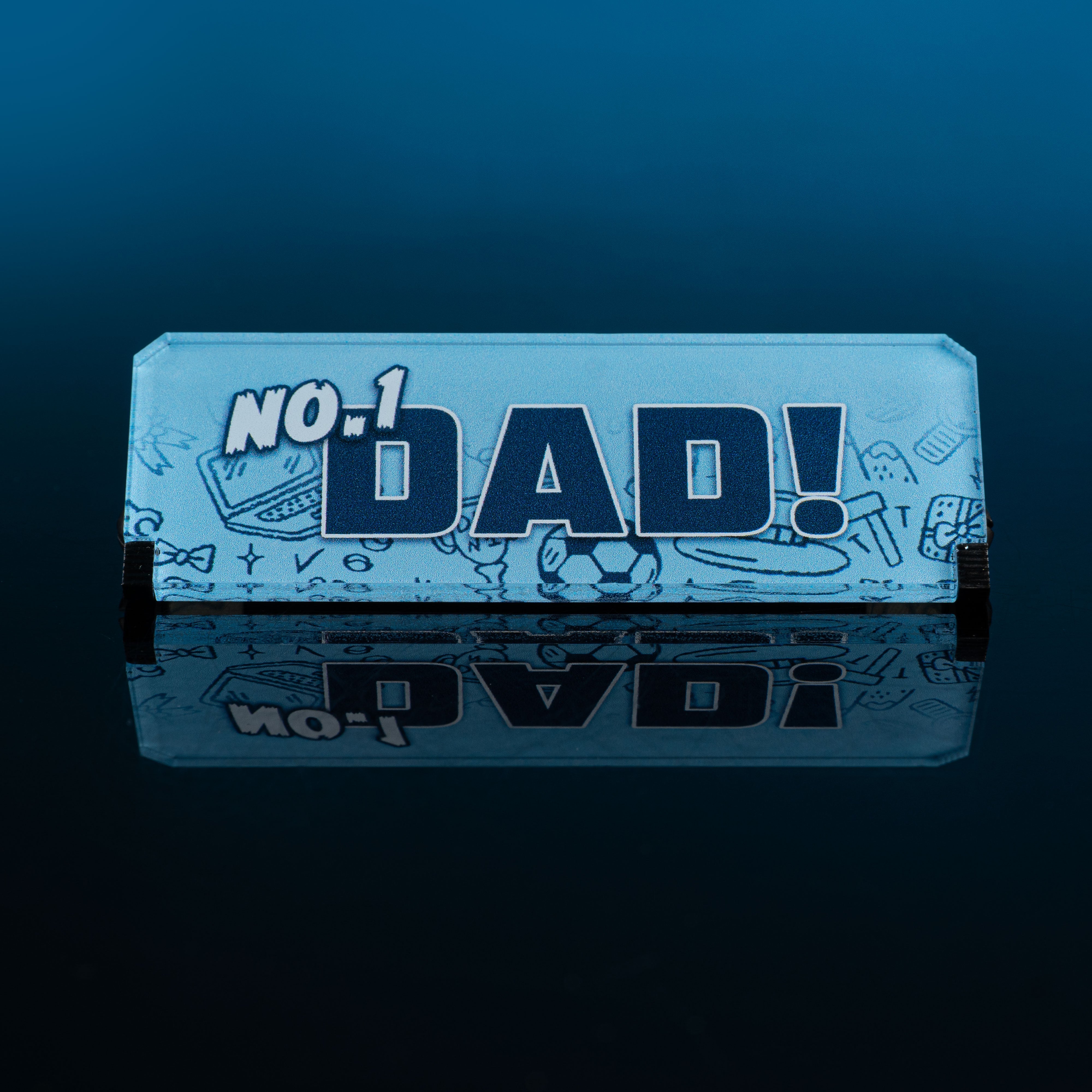 Limited Edition Father's Day Display Case for LEGO® Minifigure with Plaque