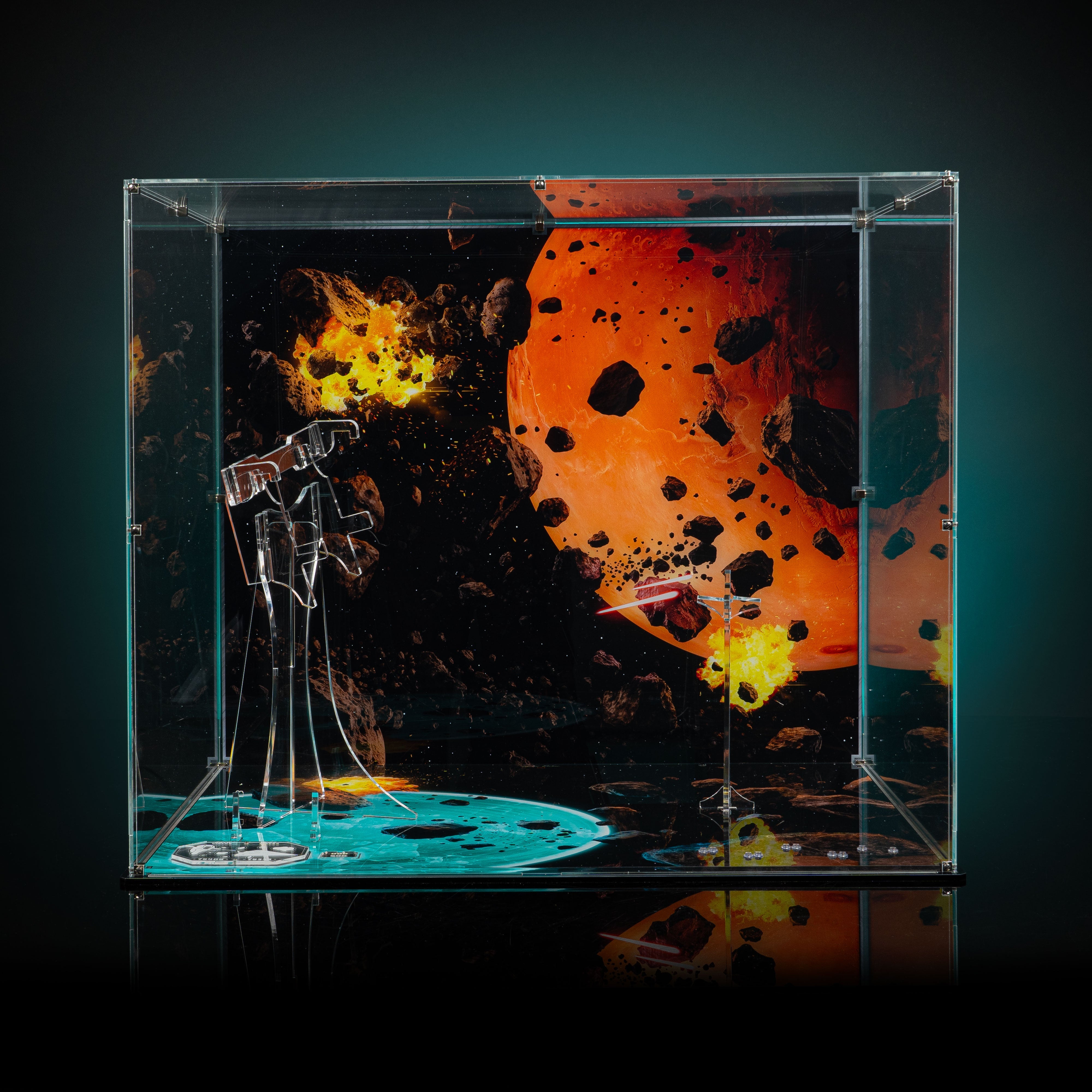 Limited Edition Display Case for LEGO® Star Wars™ Jango Fett's Firespray-Class Starship (75409) & Obi-Wan Kenobi’s Jedi Starfighter™ (75333)