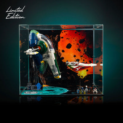 Limited Edition Display Case for LEGO® Star Wars™ Jango Fett's Firespray-Class Starship (75409) & Obi-Wan Kenobi’s Jedi Starfighter™ (75333)