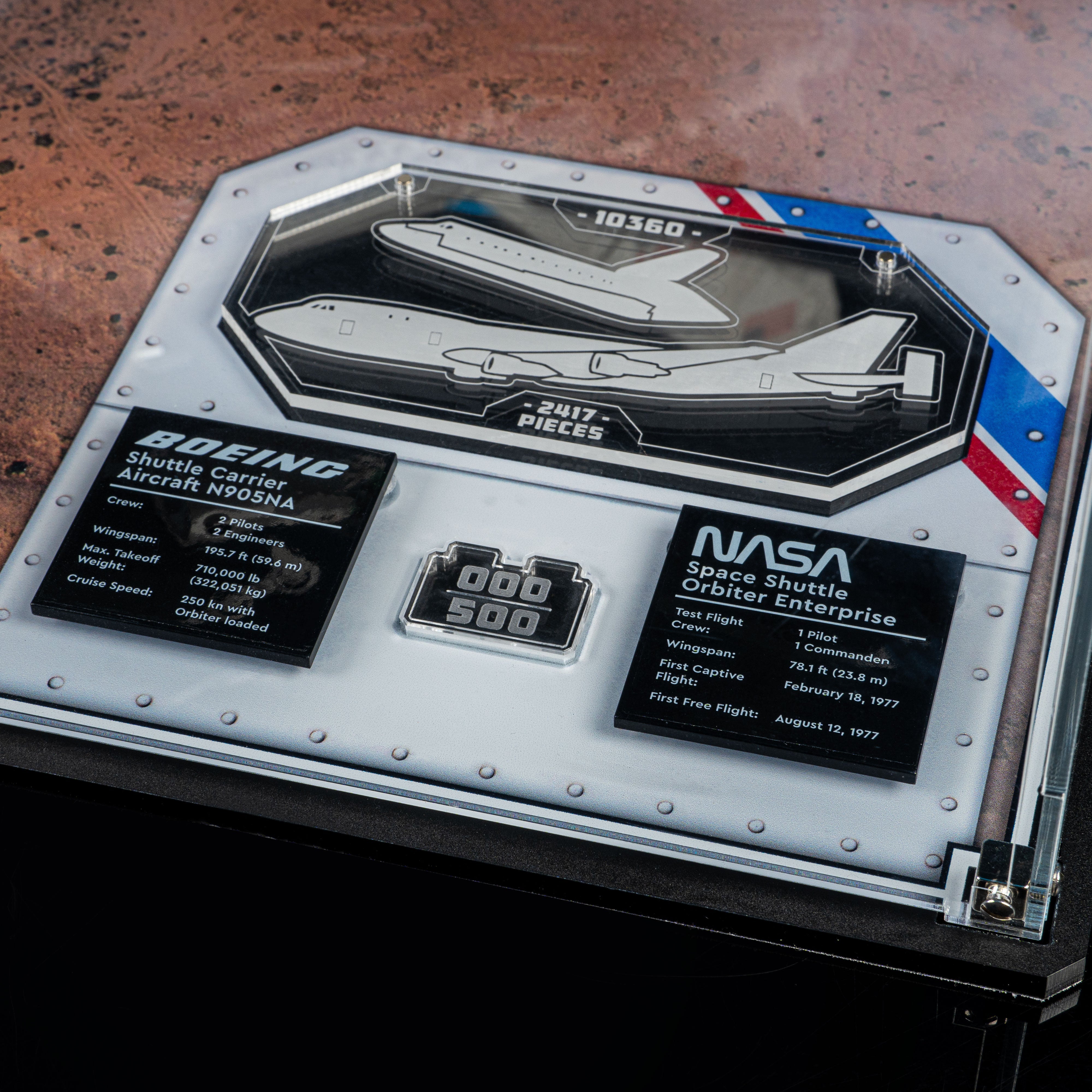 Limited Edition Display Case for LEGO® Icons: Shuttle Carrier Aircraft (10360)