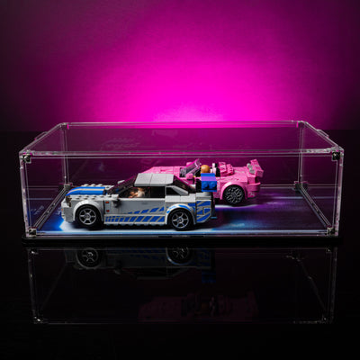 Limited Edition Display Case for LEGO® Speed Champions: 2 Fast 2 Furious Honda S2000 (77241) & Nissan Skyline GT-R (76917)