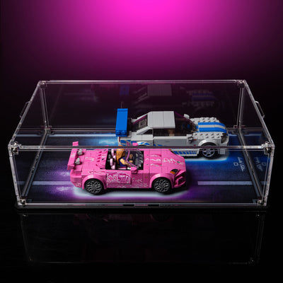Limited Edition Display Case for LEGO® Speed Champions: 2 Fast 2 Furious Honda S2000 (77241) & Nissan Skyline GT-R (76917)