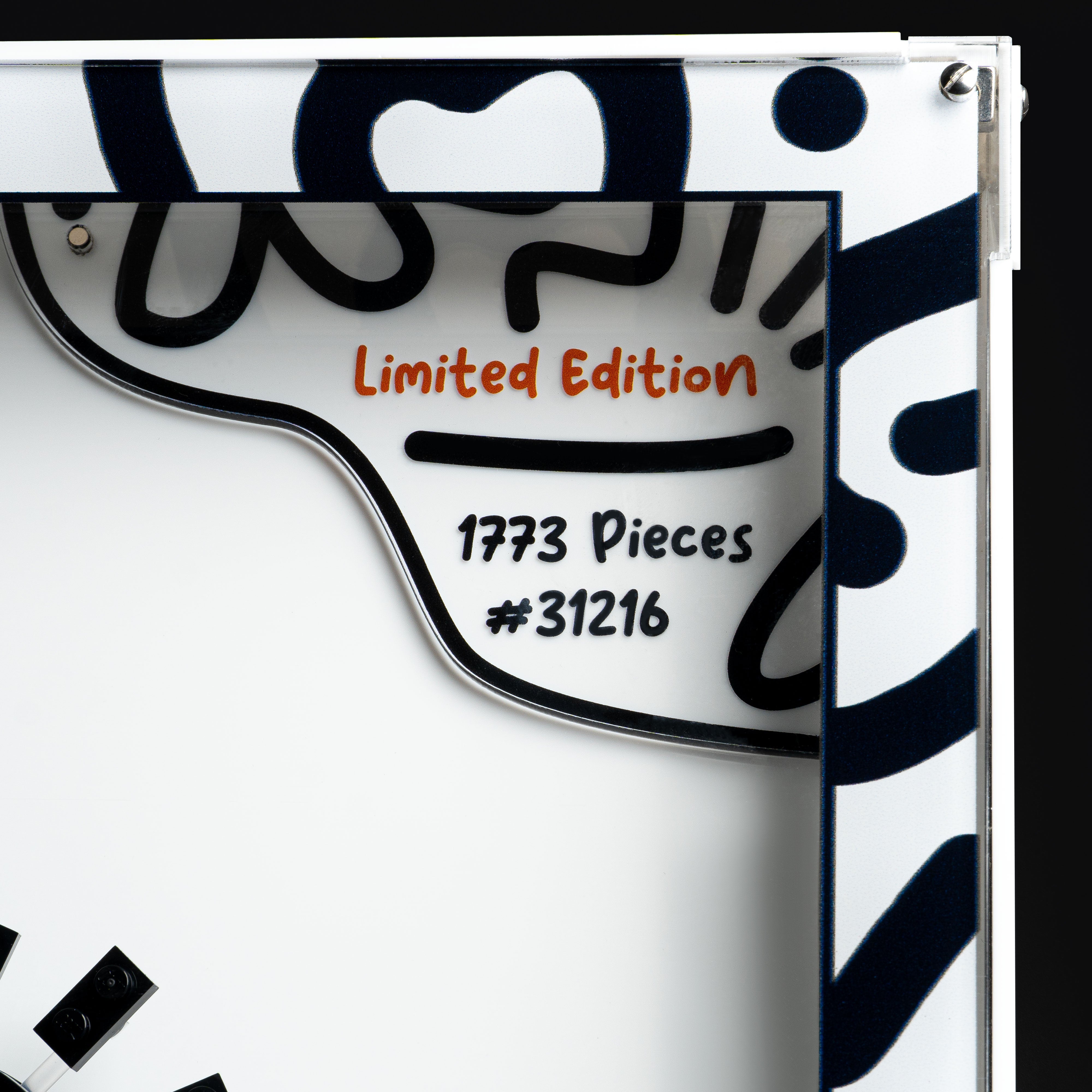 Limited Edition Wall Mounted Display Case for LEGO® Art: Keith Haring – Dancing Figures (31216)