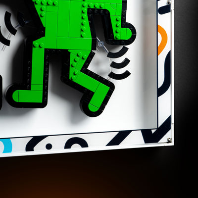 Limited Edition Wall Mounted Display Case for LEGO® Art: Keith Haring – Dancing Figures (31216)