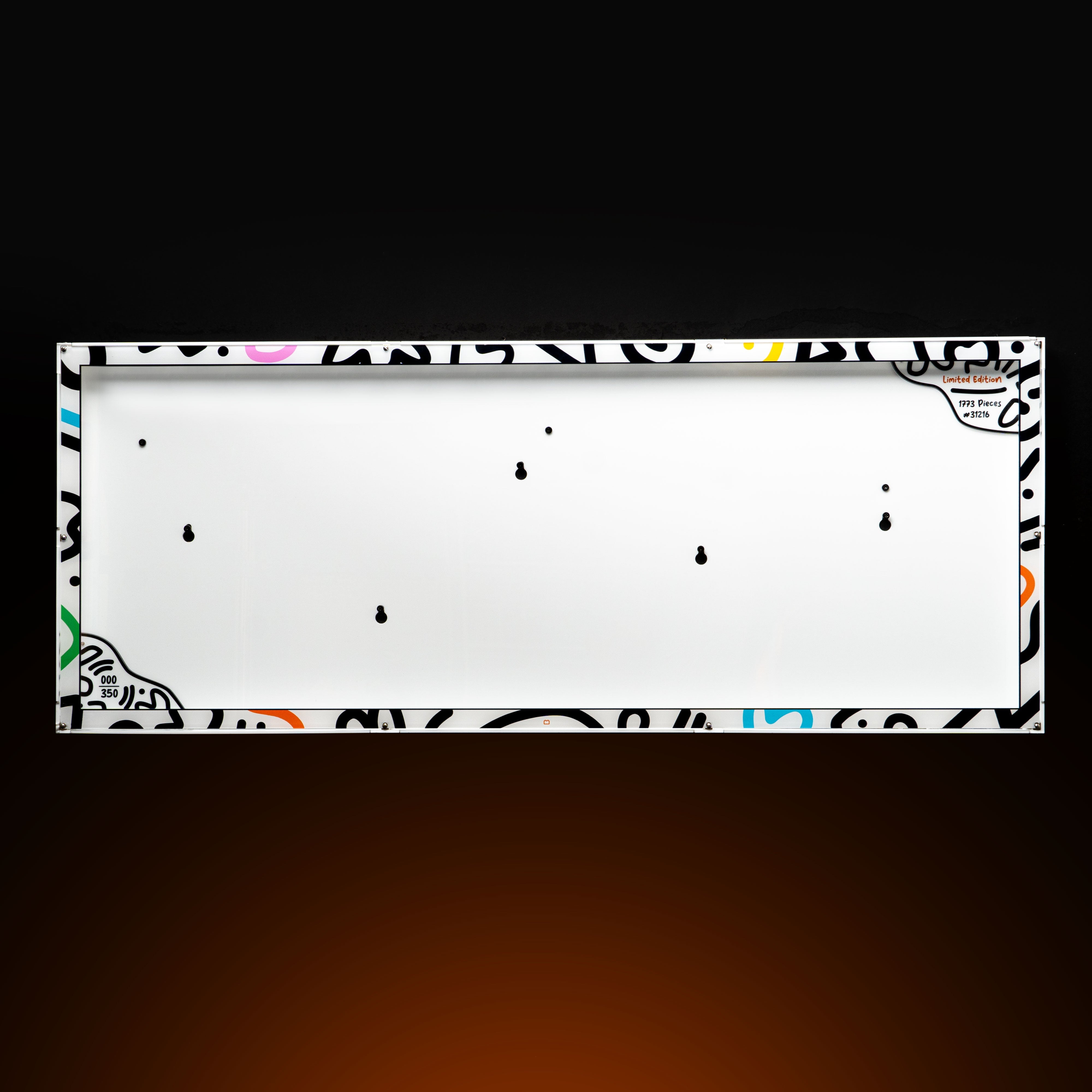 Limited Edition Wall Mounted Display Case for LEGO® Art: Keith Haring – Dancing Figures (31216)