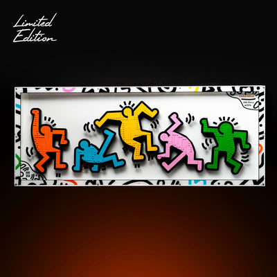 Limited Edition Wall Mounted Display Case for LEGO® Art: Keith Haring – Dancing Figures (31216)