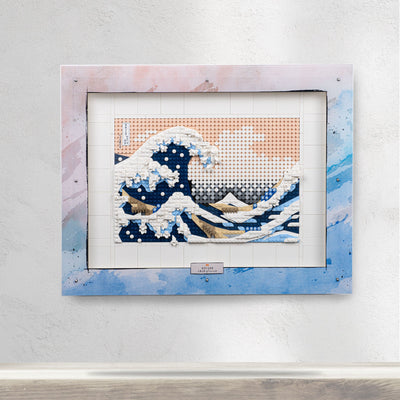 Wall Mounted Display Case for LEGO® Art: Hokusai - The Great Wave (31208)