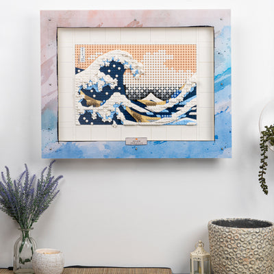 Wall Mounted Display Case for LEGO® Art: Hokusai - The Great Wave (31208)