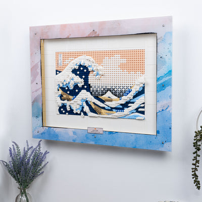 Wall Mounted Display Case for LEGO® Art: Hokusai - The Great Wave (31208)