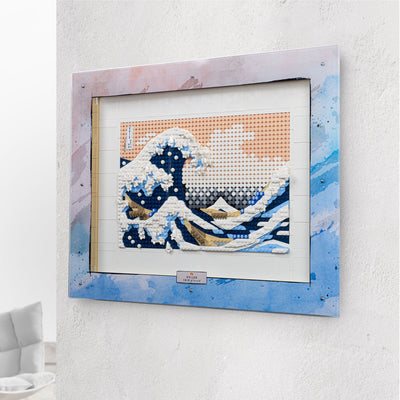 Wall Mounted Display Case for LEGO® Art: Hokusai - The Great Wave (31208)