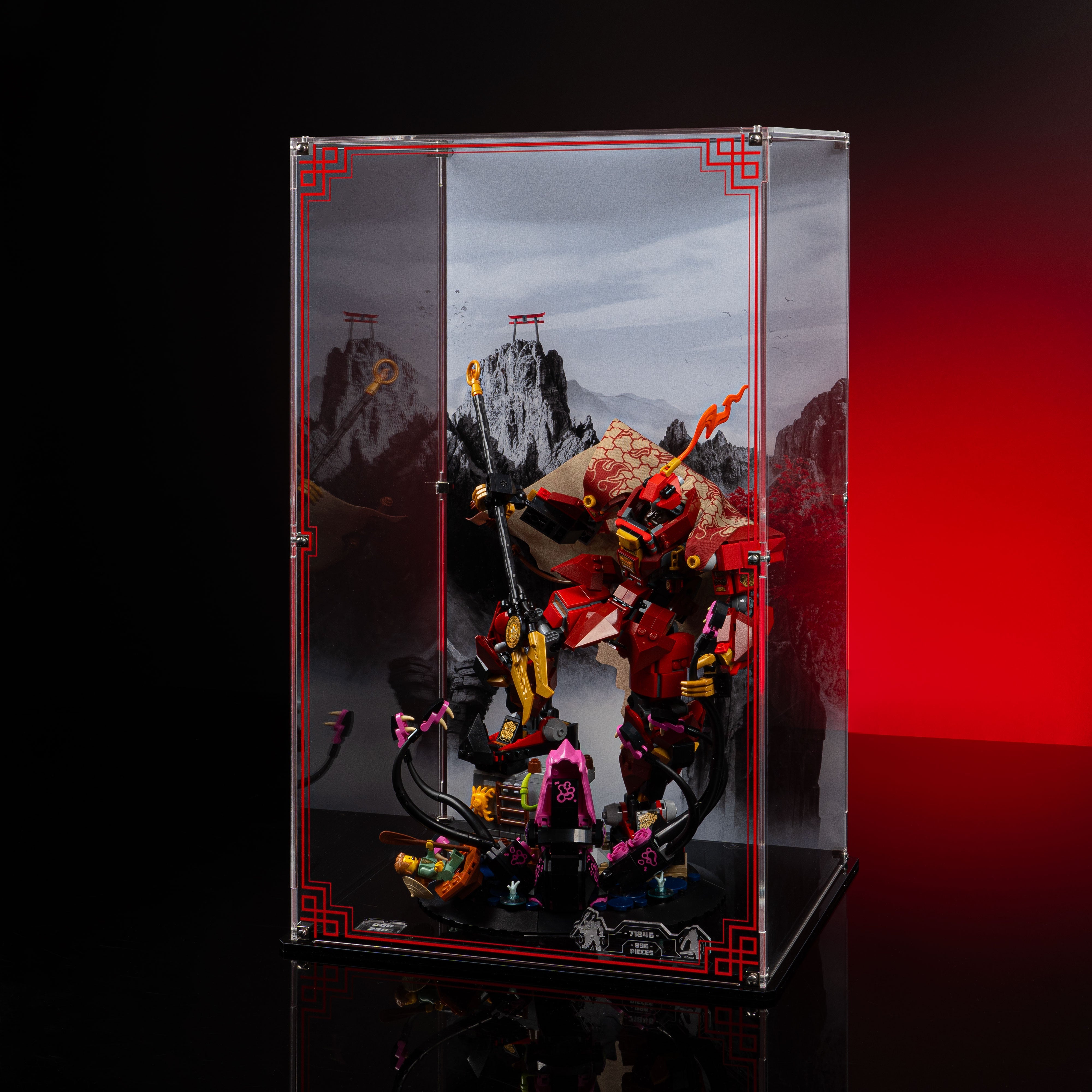 Limited Edition Display Case for LEGO® Ninjago®: The Fire Knight Mech (71846)