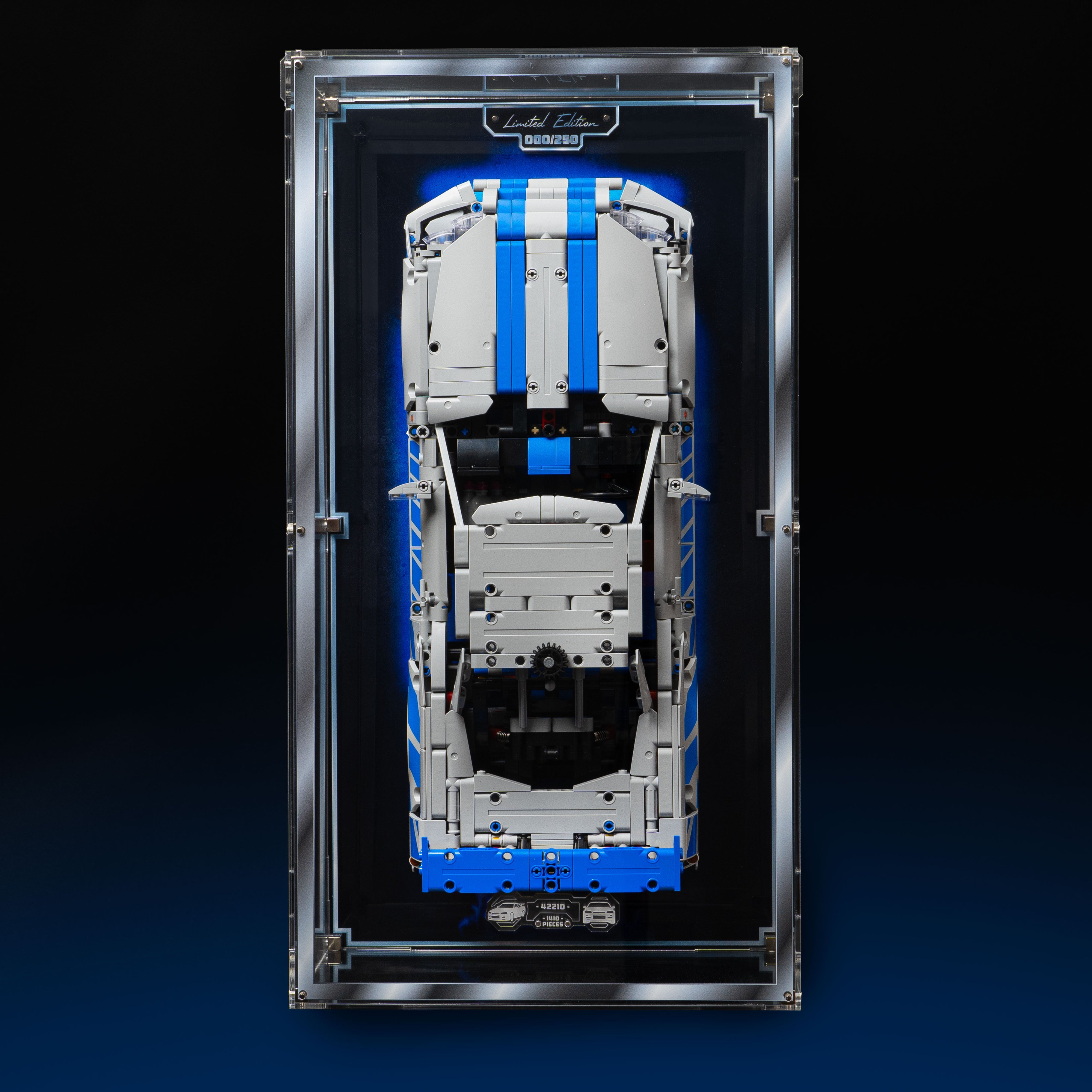 Limited Edition Wall Mounted Display Case for LEGO® Technic: 2 Fast 2 Furious Nissan Skyline GT-R (R34) Car (42210)