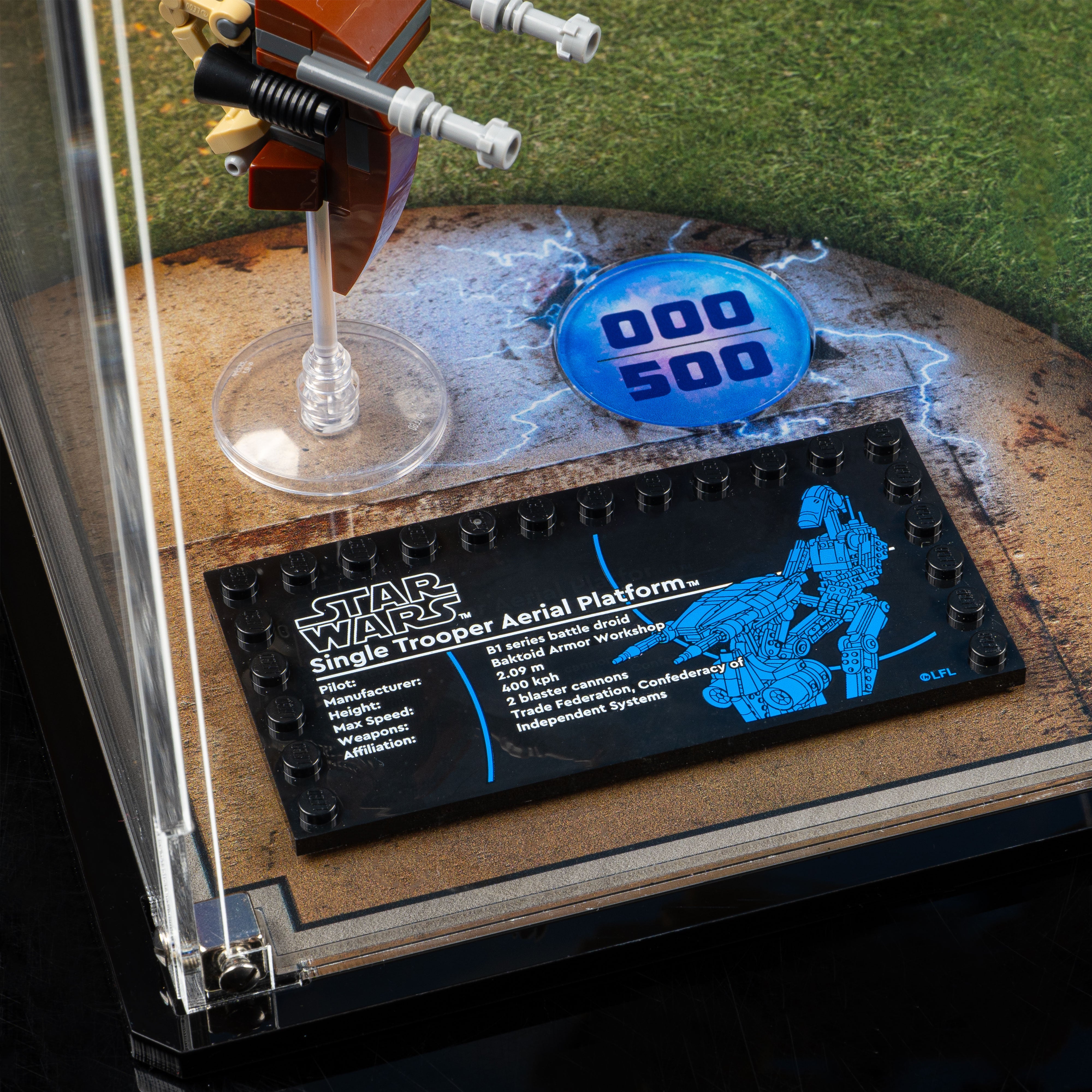 Limited Edition Display Case for LEGO® Star Wars™ Battle Droid with STAP (75428)