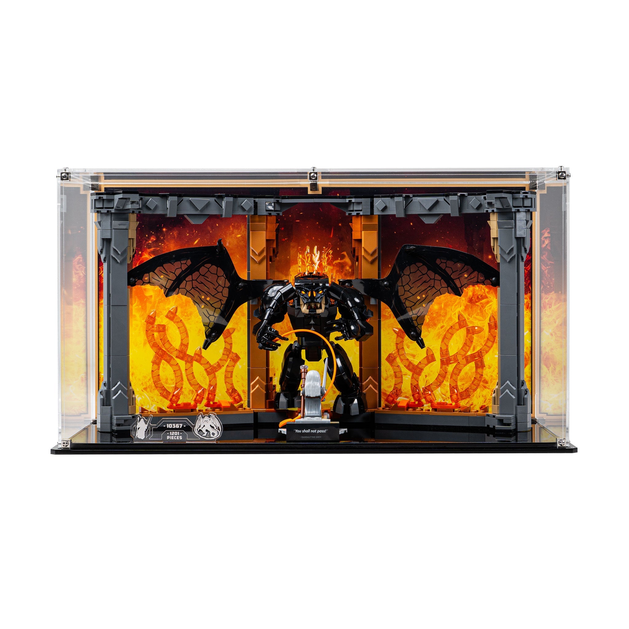 Display Case for LEGO® Icons: Lord of the Rings: Balrog™ Book Nook (10367)