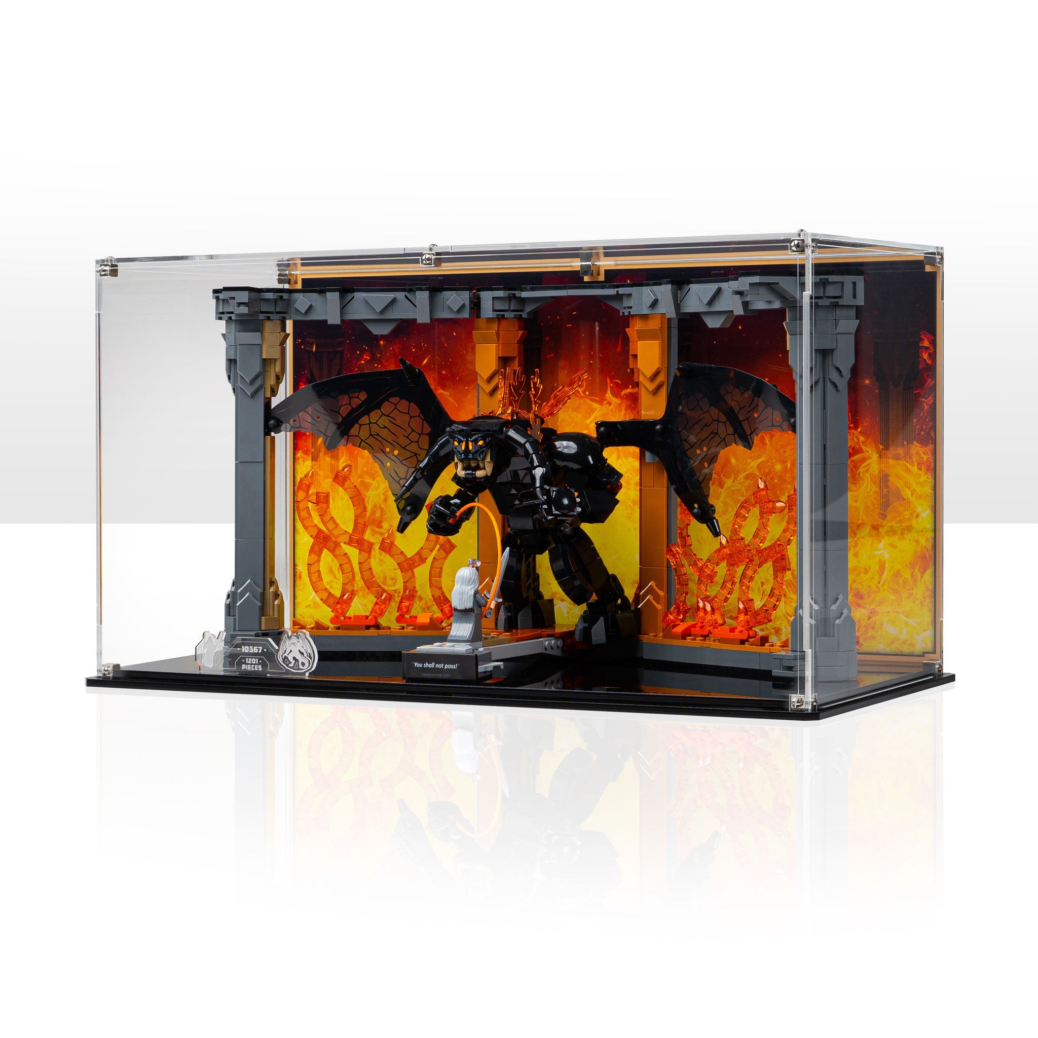 Display Case for LEGO® Icons: Lord of the Rings: Balrog™ Book Nook (10367)