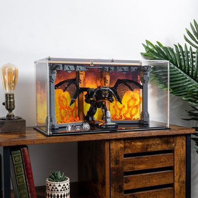 Display Case for LEGO® Icons: Lord of the Rings: Balrog™ Book Nook (10367)