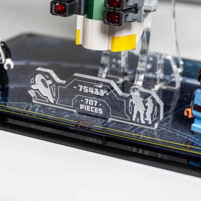 Display Case for LEGO® Star Wars: Jango Fett's Starship (75433)