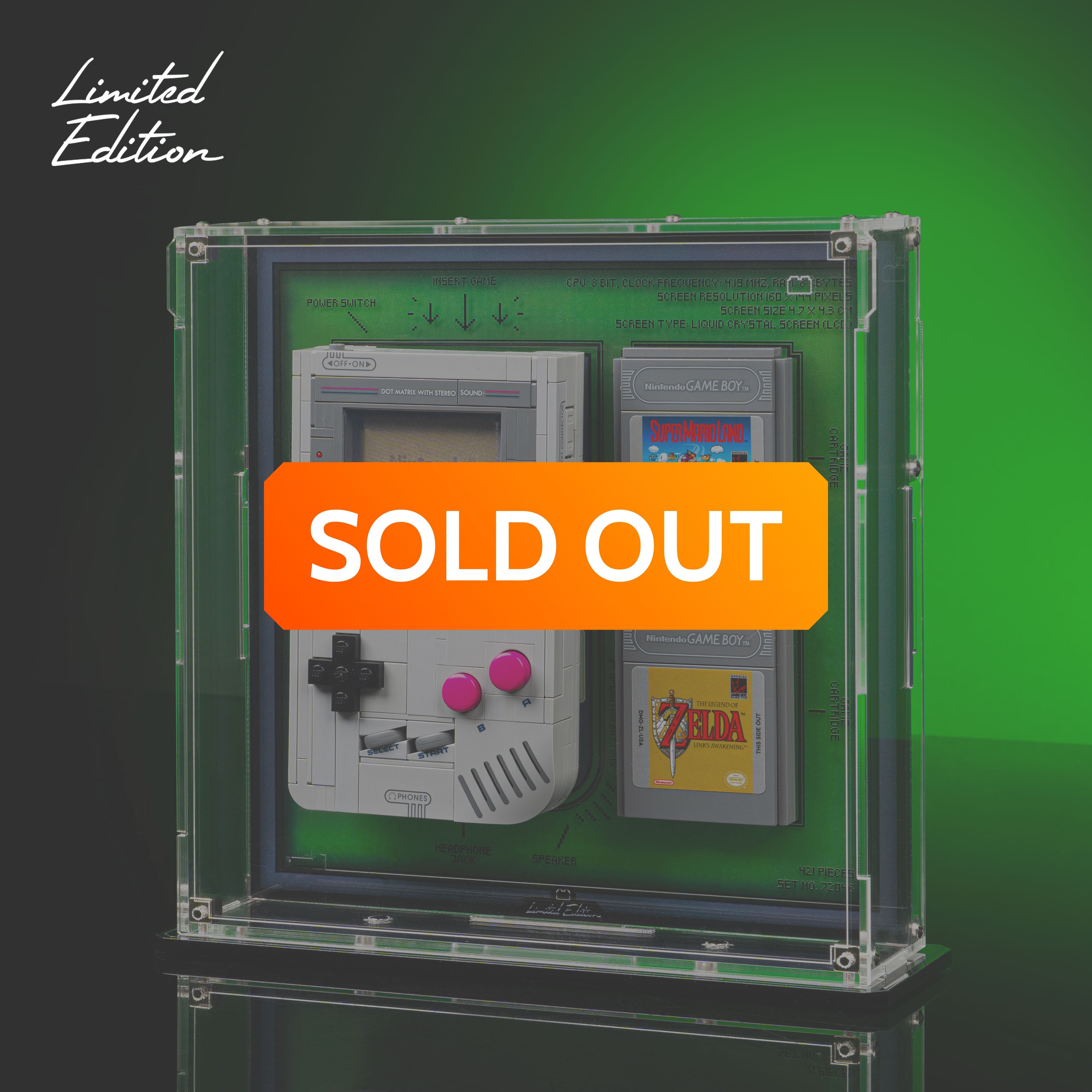 Limited Edition Display Case for LEGO® Super Mario Game Boy™ (72046)